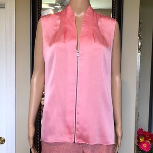 Tahari Perfect Peach Zip Front SL